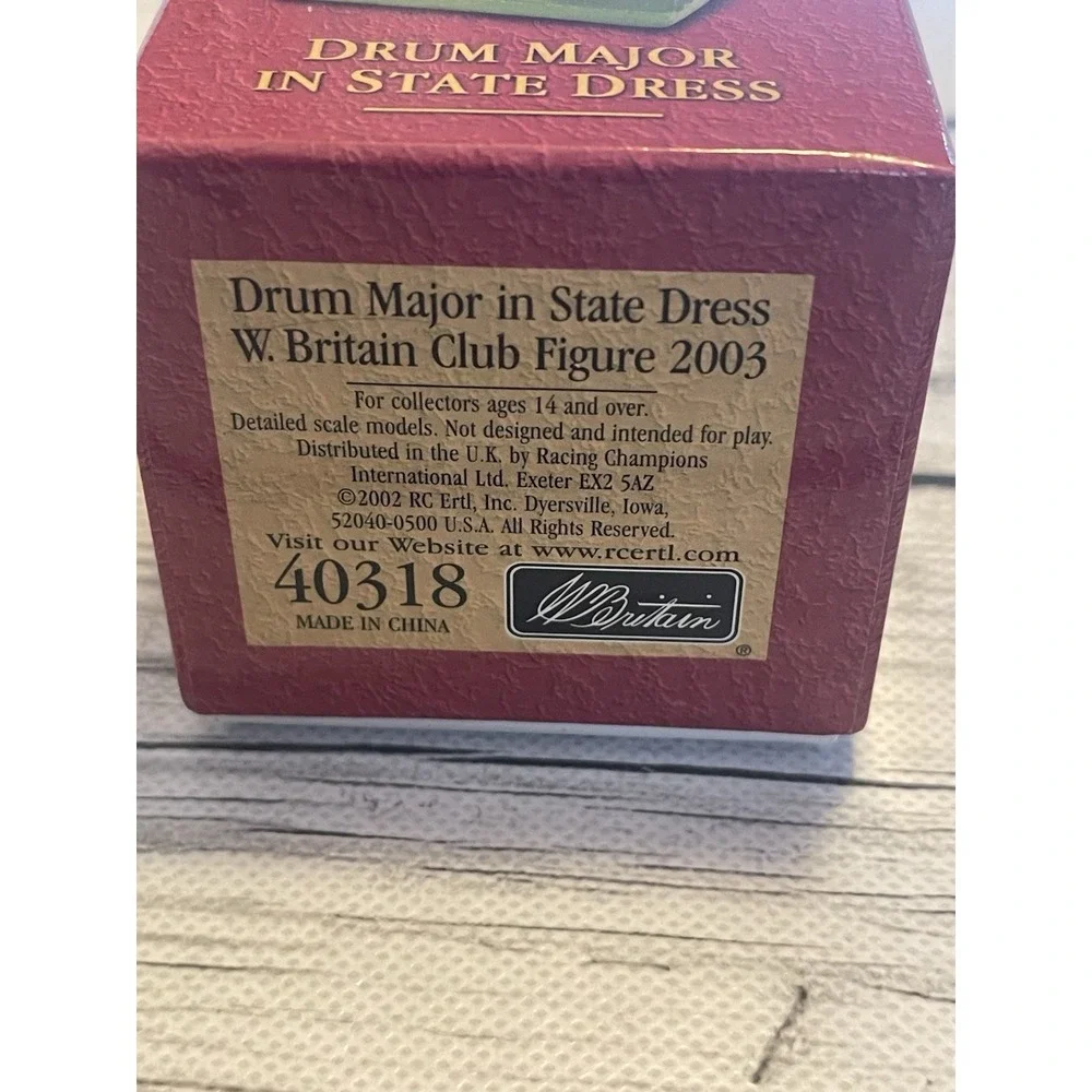 Britains Collectors Club - Drum Major In State Dress W Britain Club Figure 2003